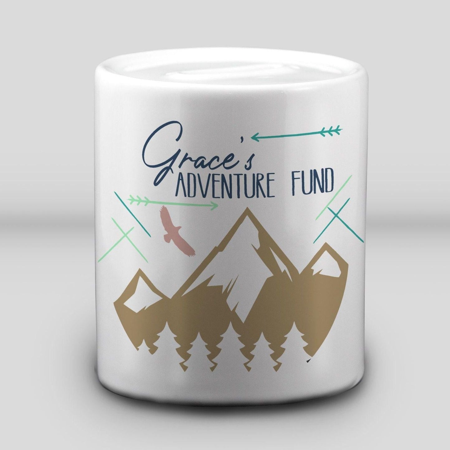 Adventure Fund Personalised Money Box - Travel Gift - Gap Year Savings