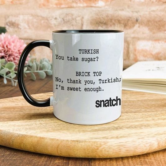 Snatch "I'm Sweet Enough" Personalised Movie Ceramic Mug