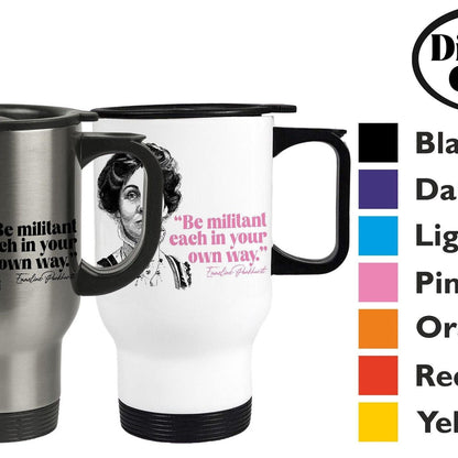 Emmeline Pankhurst Quote - Personalised Travel Mug