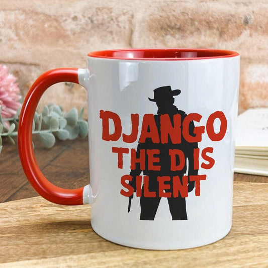 Django Unchained "The D Is Silent" Quentin Tarantino Western Jamie Fox Mug