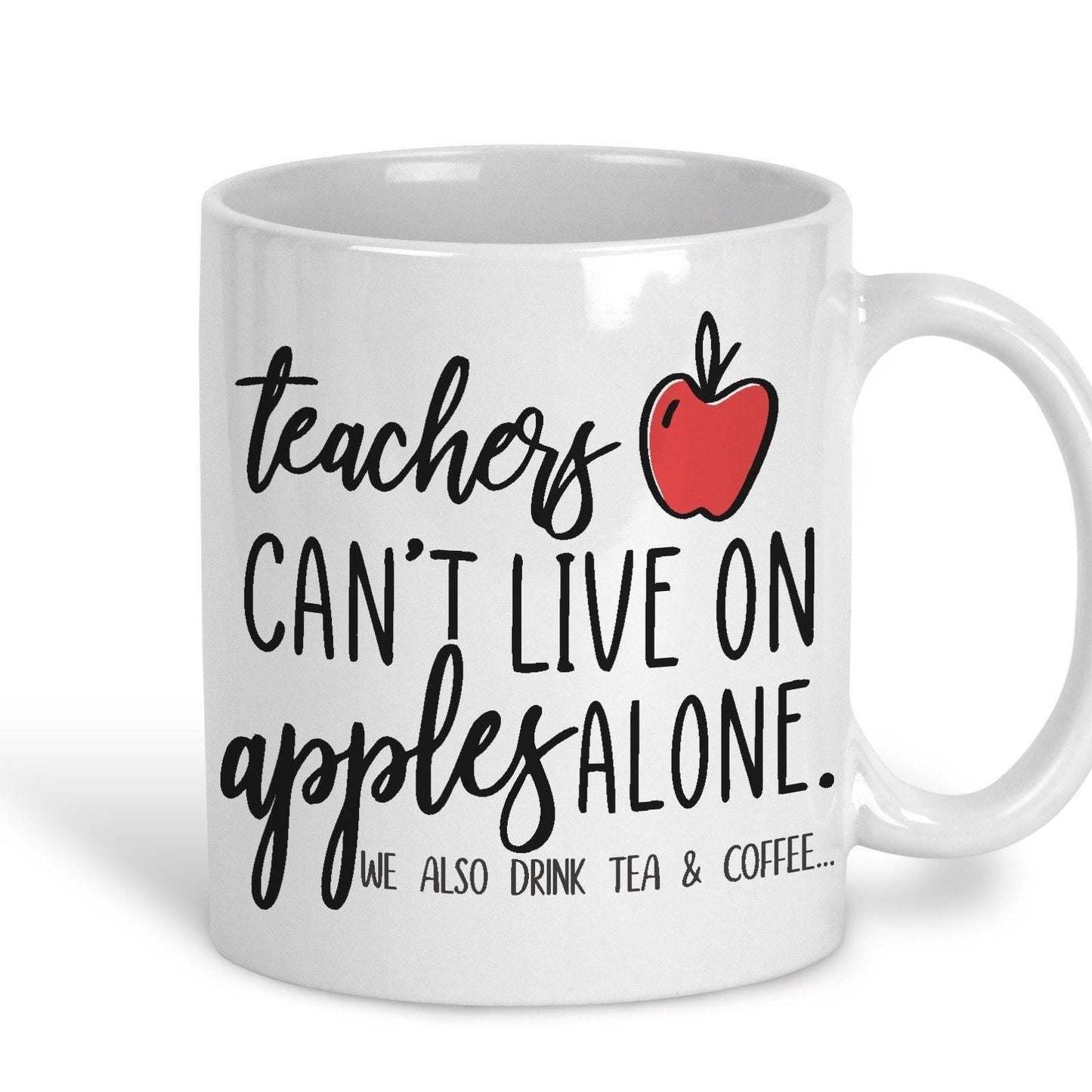 Apples Alone Teacher Personalised Mug