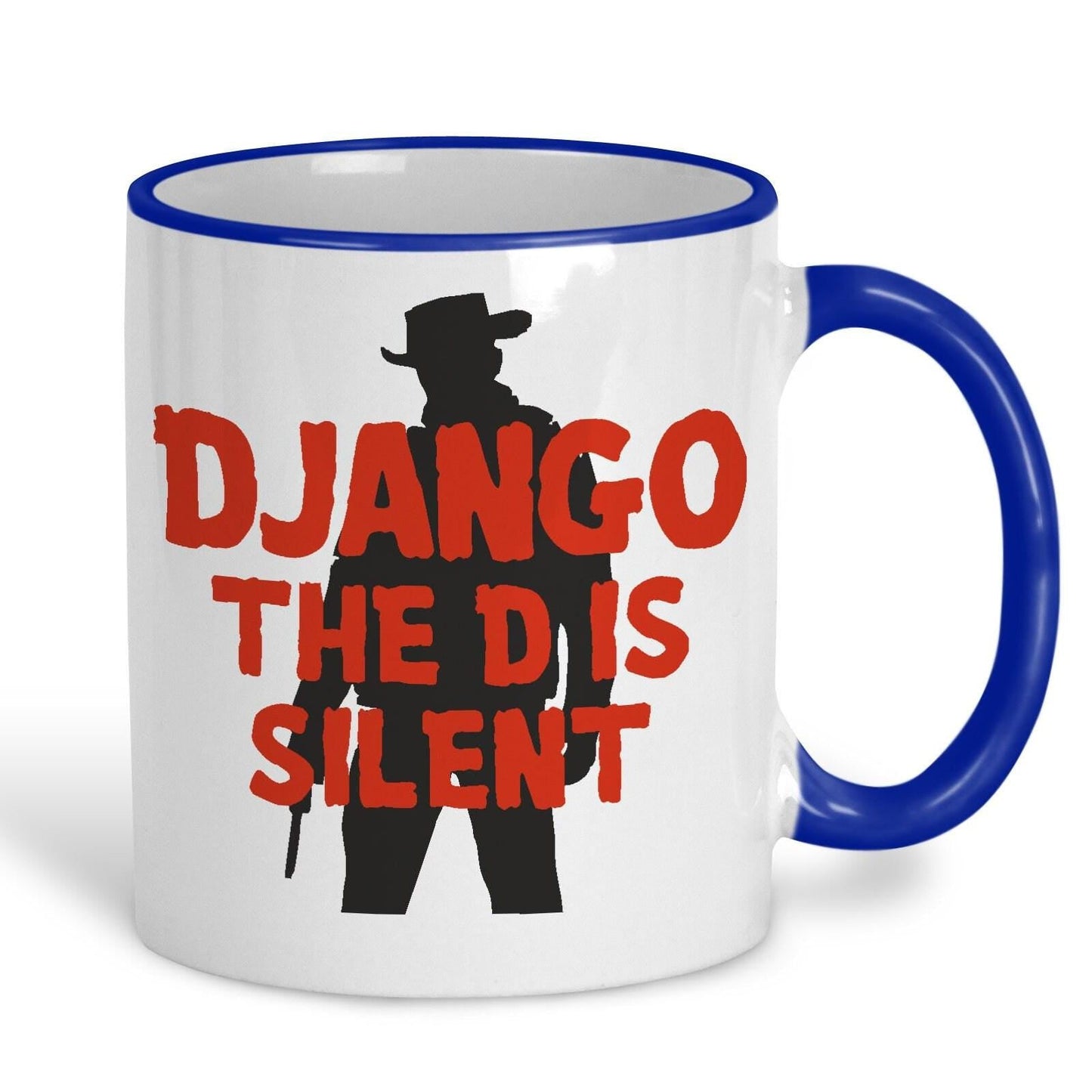 Django Unchained "The D Is Silent" Quentin Tarantino Western Jamie Fox Mug