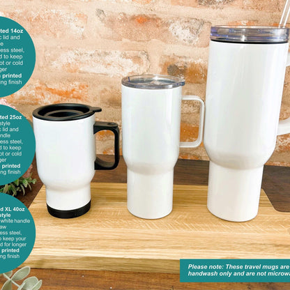 Manchester Map Mancunian Dialect - Personalised Travel Mug