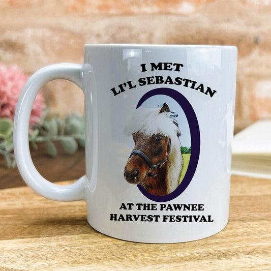 I Met Li'l Sebastian Parks and Recreation TV Show Ceramic Mug
