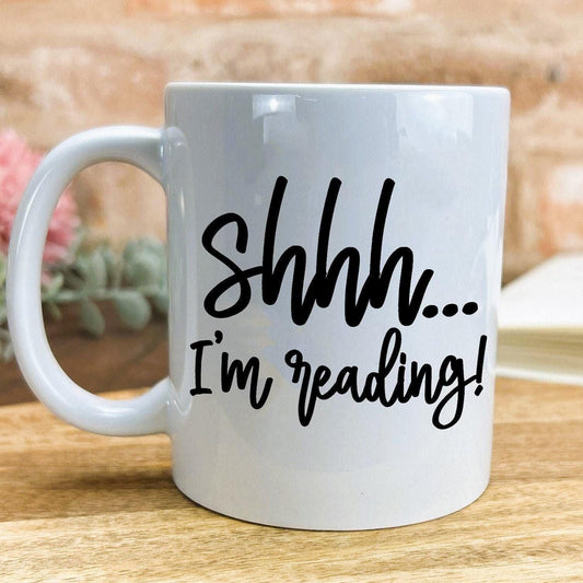 Shhh... I'm Reading Personalised Reader's Ceramic Mug