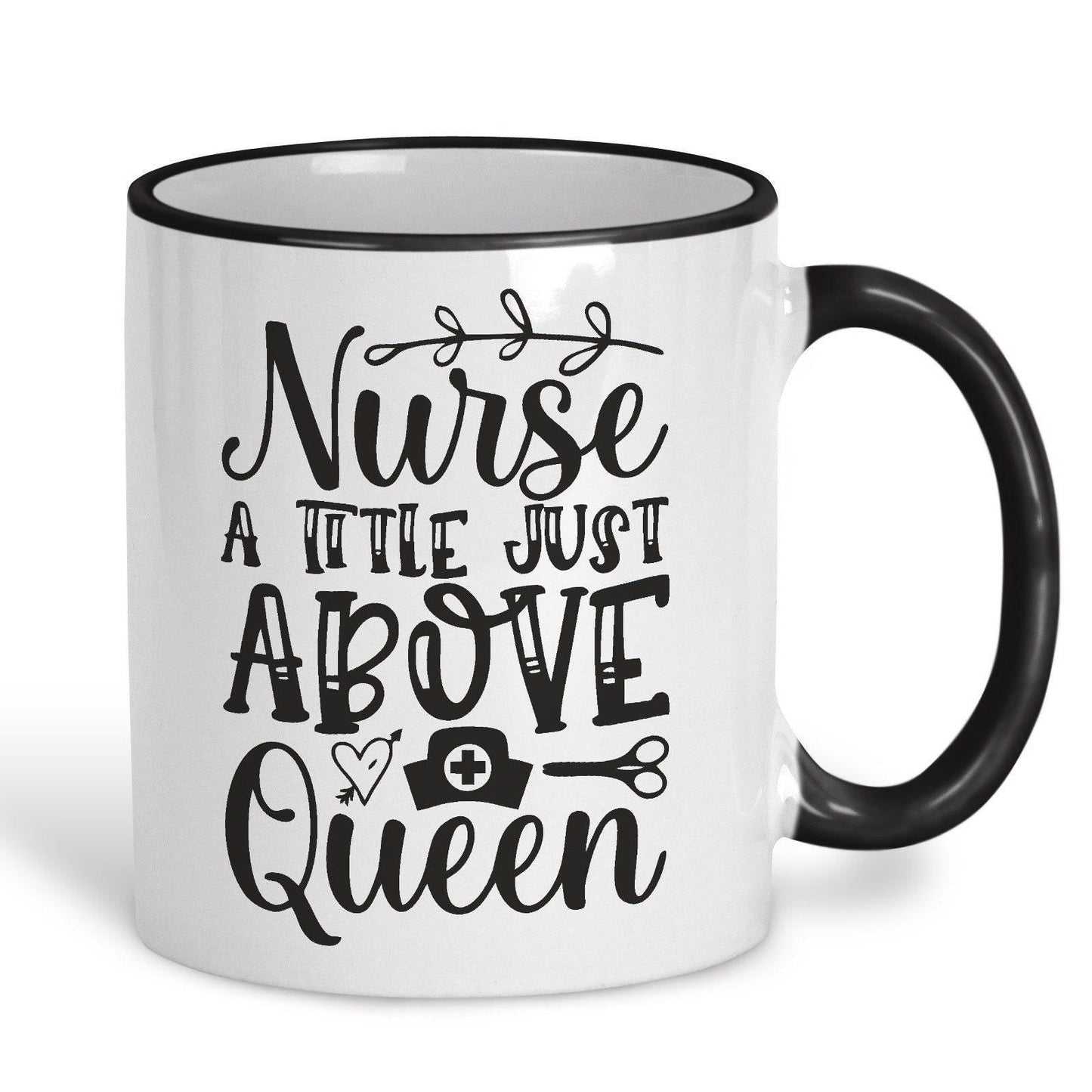 Nurse A Title Above Queen Personalised Ceramic Mug