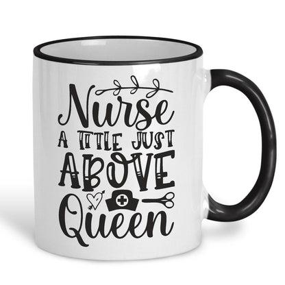 Nurse A Title Above Queen Personalised Ceramic Mug