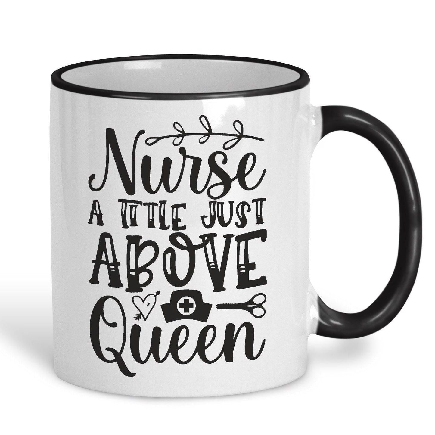 Nurse A Title Above Queen Personalised Ceramic Mug