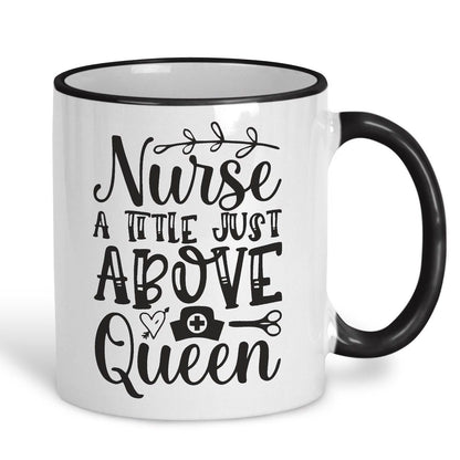 Nurse A Title Above Queen Personalised Ceramic Mug