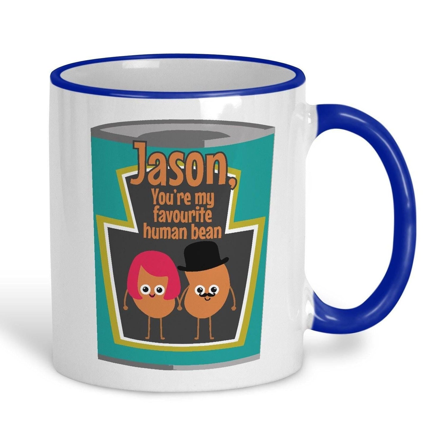 My Favourite Human Bean Baked Beans Heinz Personalised Mug Valentine's Day Boyfriend Girlfriend Gift Partner Love