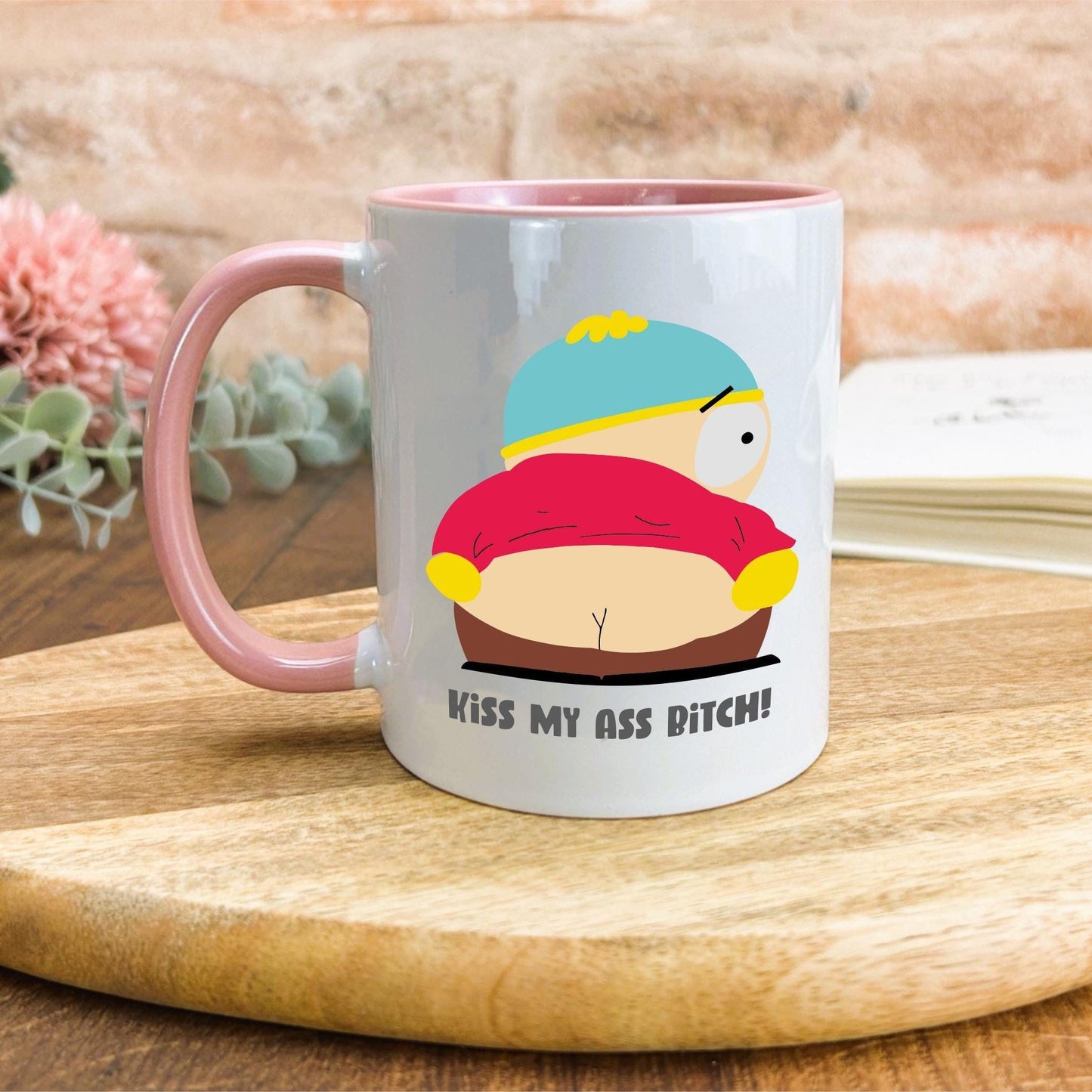 Cartman Kiss My Ass South Park Character Personalised Ceramic Gift Mug