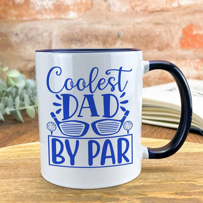 Coolest Dad By Par Father's Day Golf Joke Personalised Mug