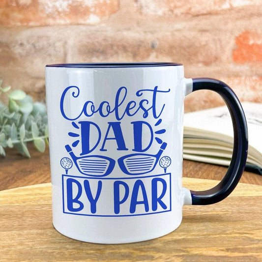 Coolest Dad By Par Father's Day Golf Joke Personalised Mug