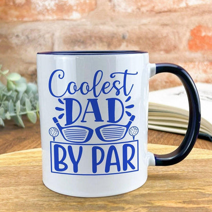 Coolest Dad By Par Father's Day Golf Joke Personalised Mug