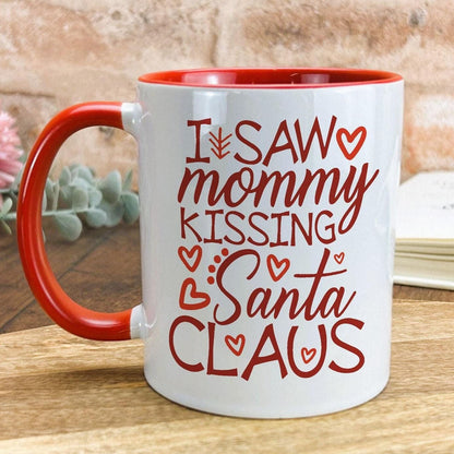 I Saw Mommy Kissing Santa Claus Jackson Five 5 Christmas Song Lyrics Personalised Ceramic Mug