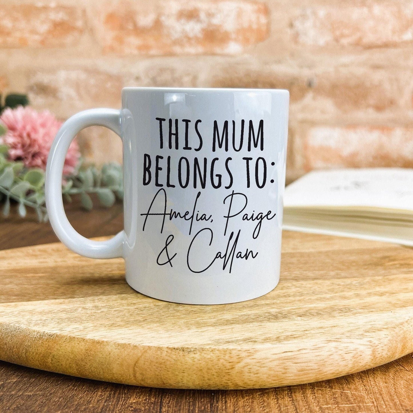 This Mum Belongs To Personalised Mother's Day Ceramic Mug