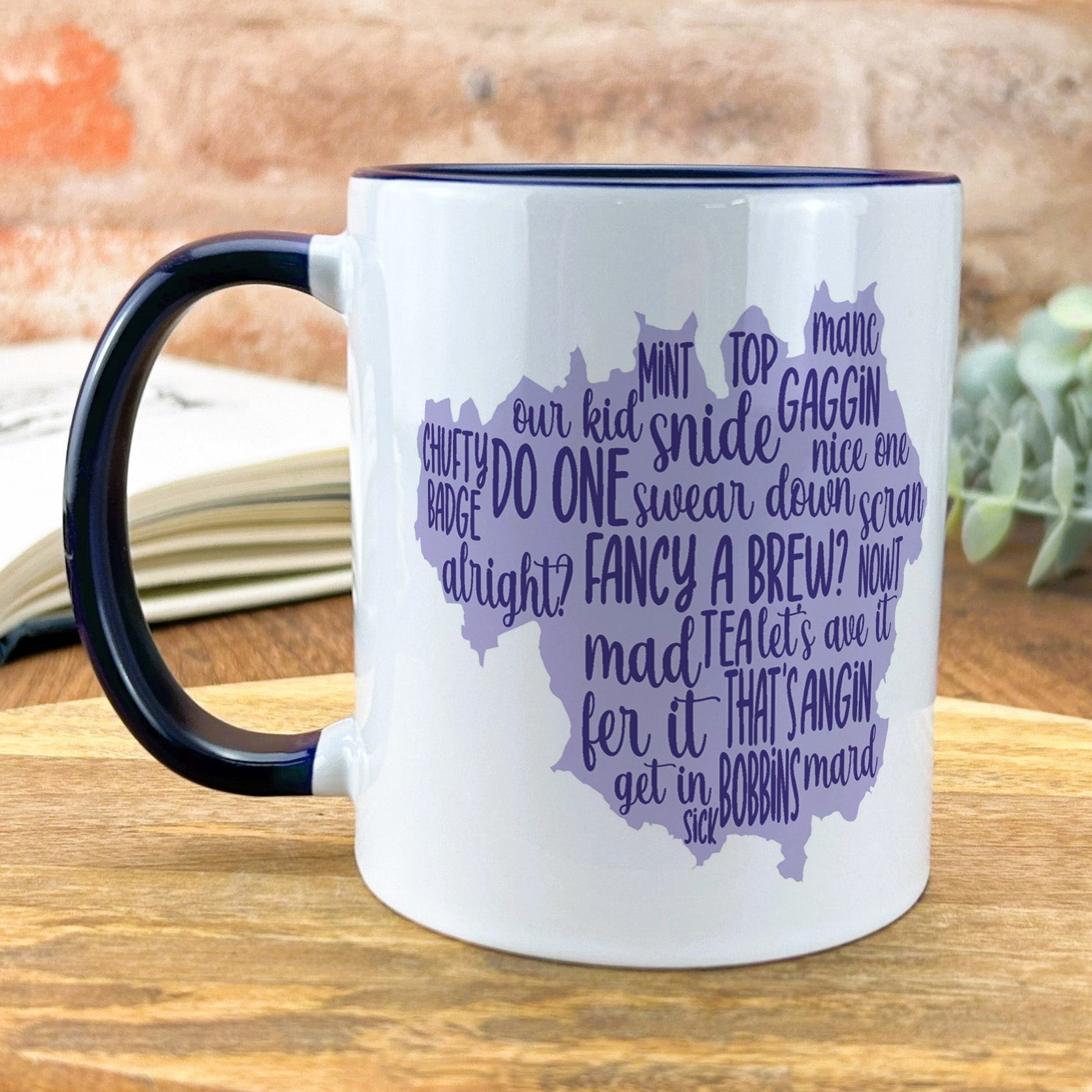 a coffee mug with a map of the united states on it