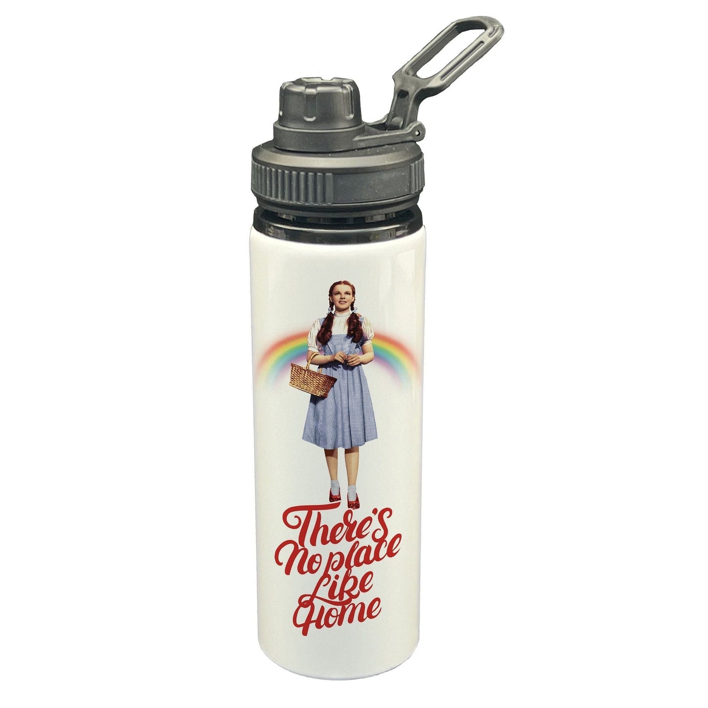 Wizard of Oz No Place Like Home Judy Garland Dorothy Movie Film Quote Poster Water Bottle Screw Cap Gift