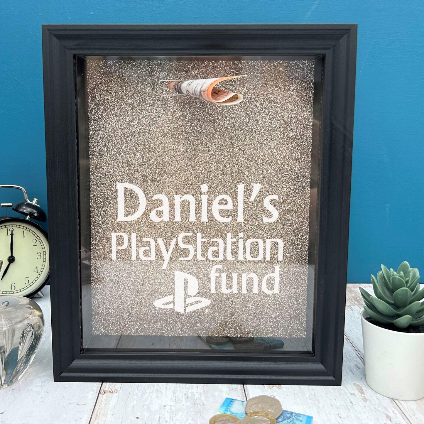 Play Station PS5 Game Console Fund Money Box Personalised Gamer Gift