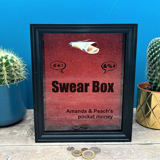Swear Jar Money Box Fund - Swearing Potty Mouth - Personalised Gift