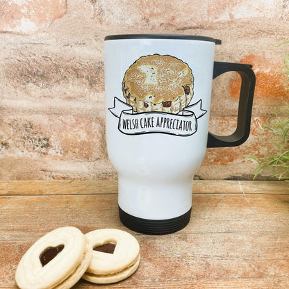 Welsh Cake Appreciator - Welsh Language Dialect - Personalised Travel Mug