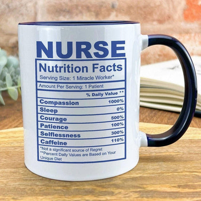 Nurse Nutrition Facts Ceramic Mug