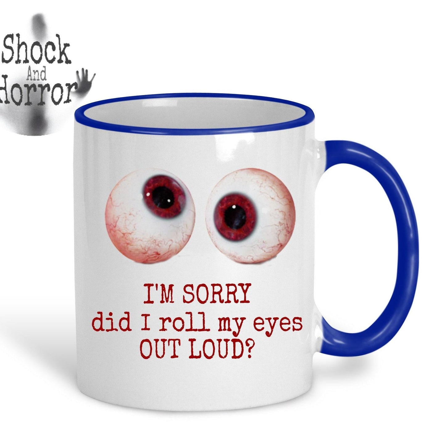 Personalised Eyeball Image Mug - Gift With Attitude