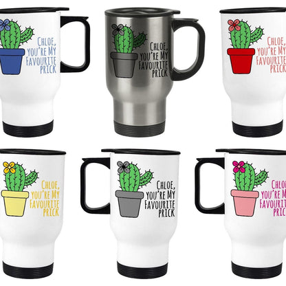 My Favourite Prick Cactus Cacti Funny Personalised Travel Mug Valentine's Day