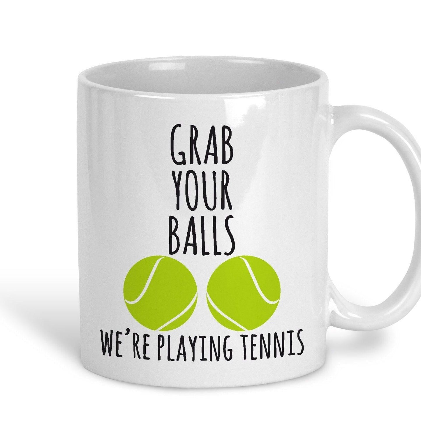 Grab Your Balls Tennis Personalised Sport Mug