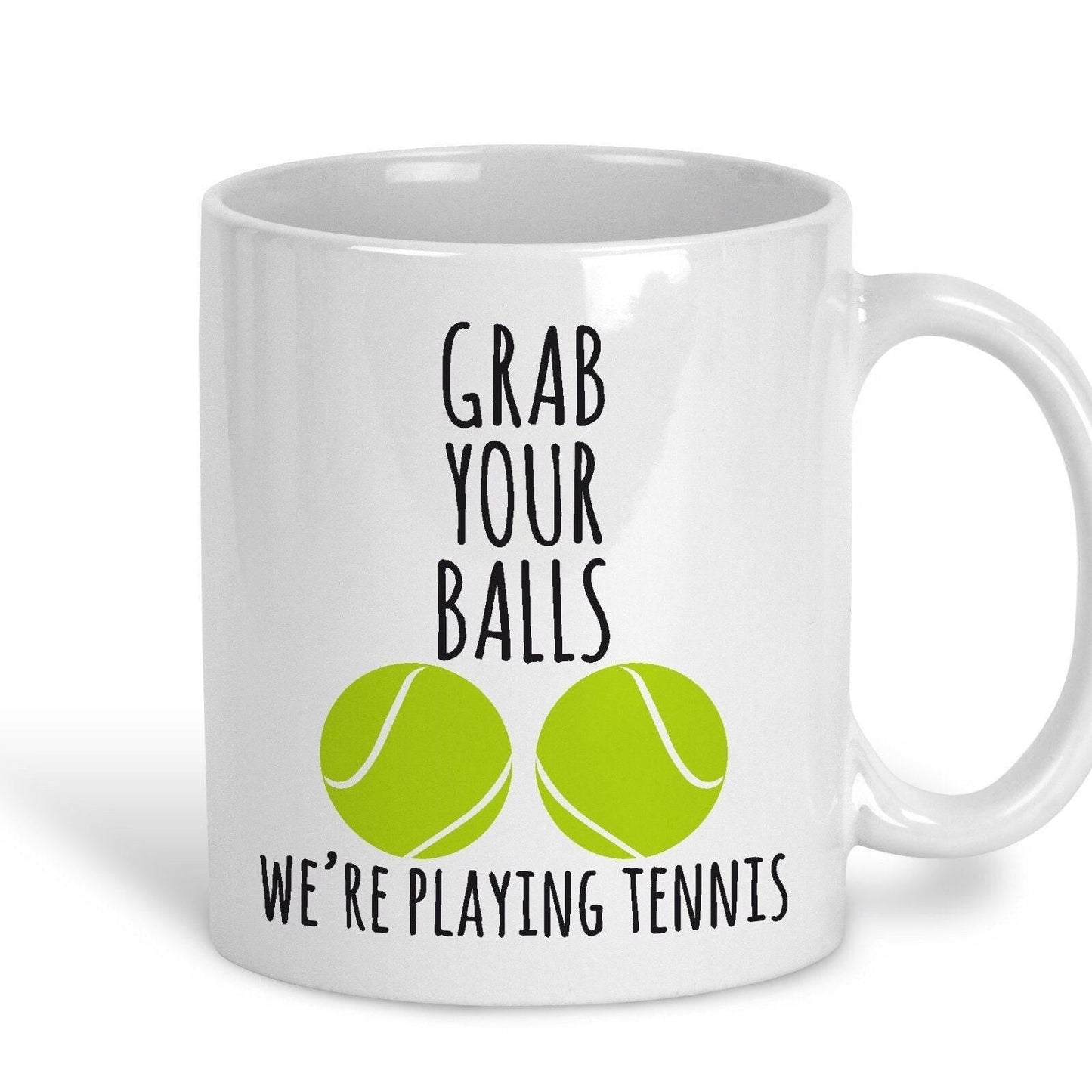 Grab Your Balls Tennis Personalised Sport Mug