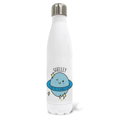 I Love You To Uranus And Back Funny Pun Personalised Water Bottle Valentine's Day Boyfriend Girlfriend Gift