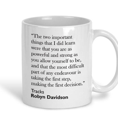 Robyn Davidson Tracks Book Quote Mug