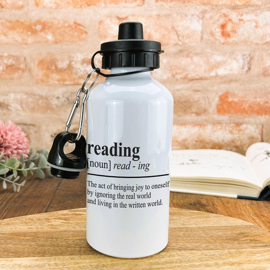 Reading Definition Water Bottle Reader Gift