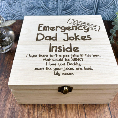 a wooden box sitting on top of a wooden table