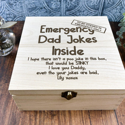 a wooden box sitting on top of a wooden table