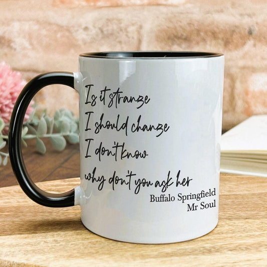 Buffalo Springfield Mr Soul 60s Mug Personalised