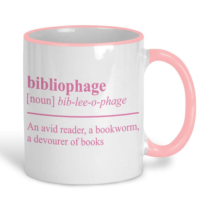 Bibliophage Definition Personalised Reader's Ceramic Mug