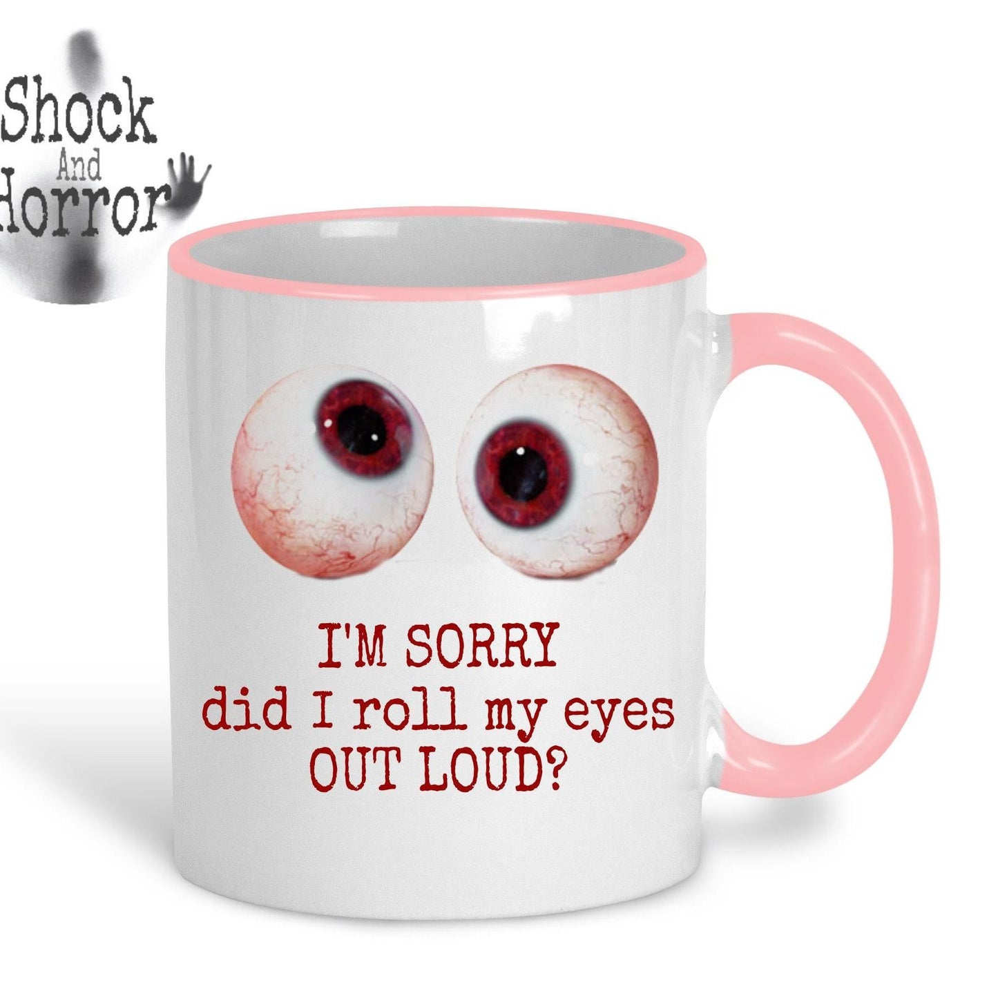 Personalised Eyeball Image Mug - Gift With Attitude