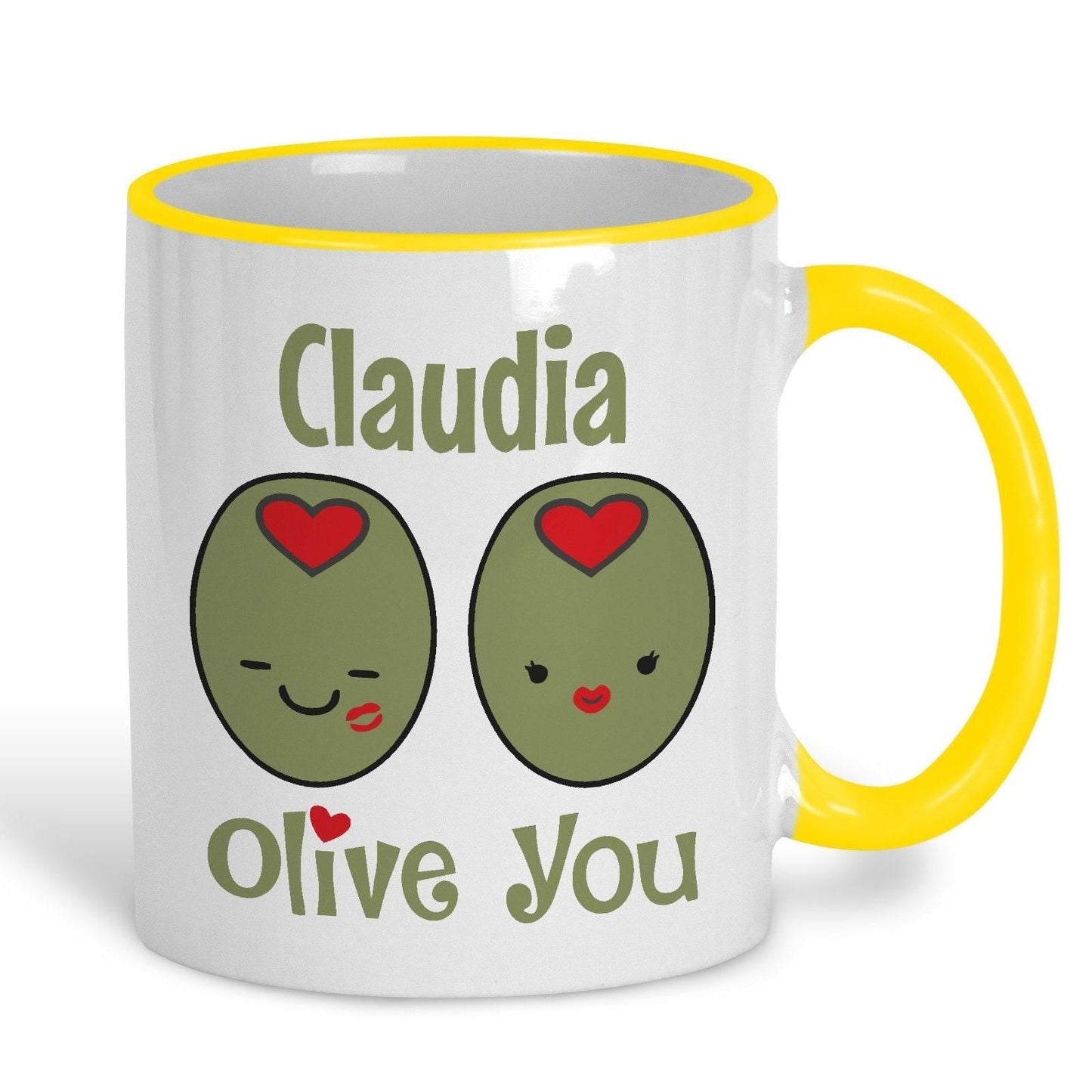 Olive You Personalised Valentine's Day Mug