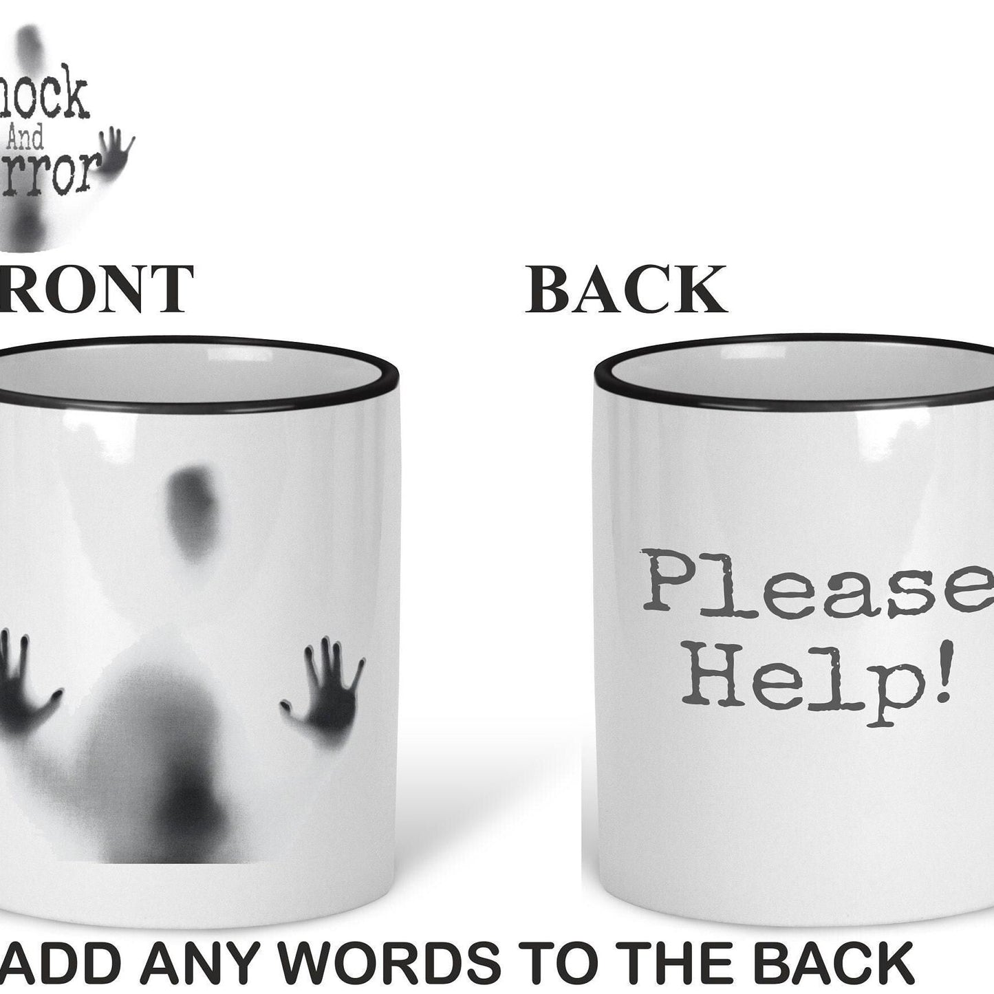 Personalised Horror Movie Fan Mug - Haunting Trapped Soul Design