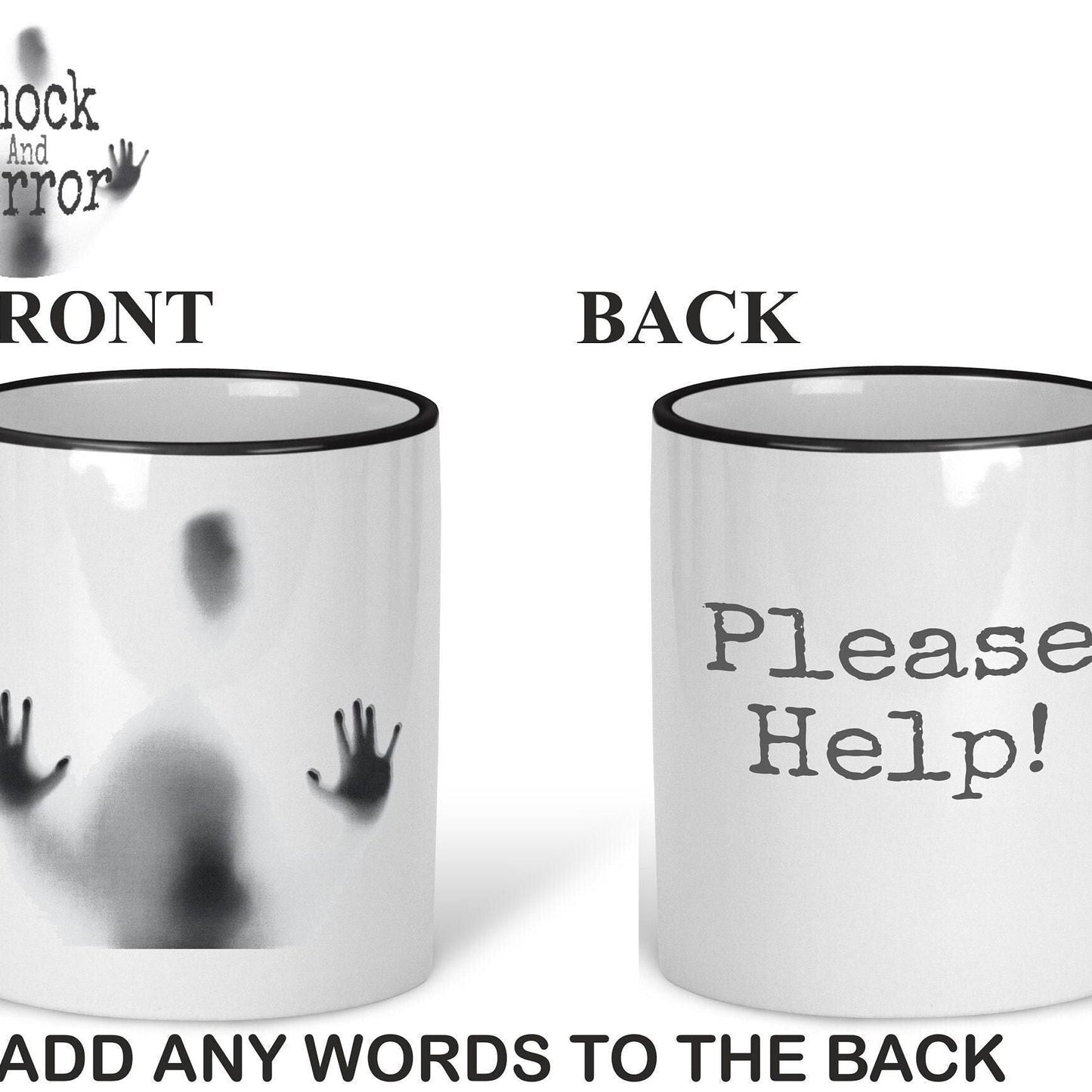 Personalised Horror Movie Fan Mug - Haunting Trapped Soul Design