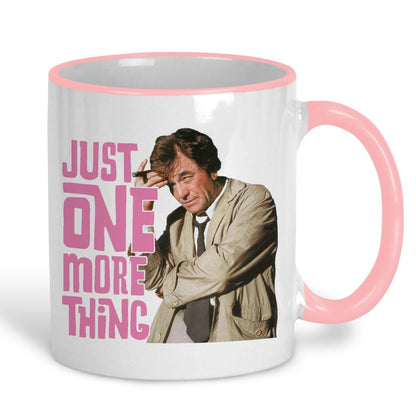 Just One More Thing Columbo Detective TV Show Ceramic Mug