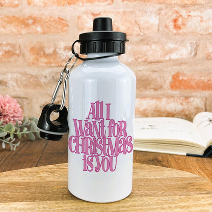 All I Want For Christmas Is You Mariah Carey Christmas Song Lyrics Water Bottle