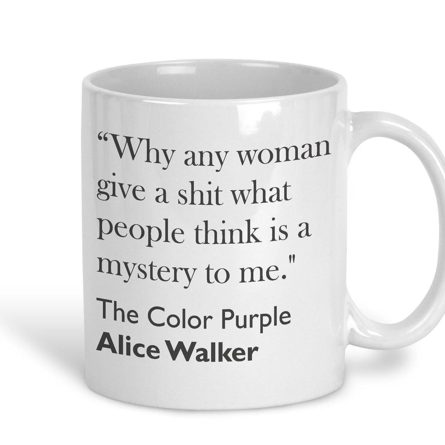 Alice Walker The Color Purple Literary Quote Mug