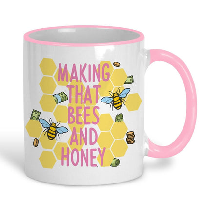 Making That Bees and Honey - Cockney Rhyming Slang Dialect - Personalised Ceramic Mug