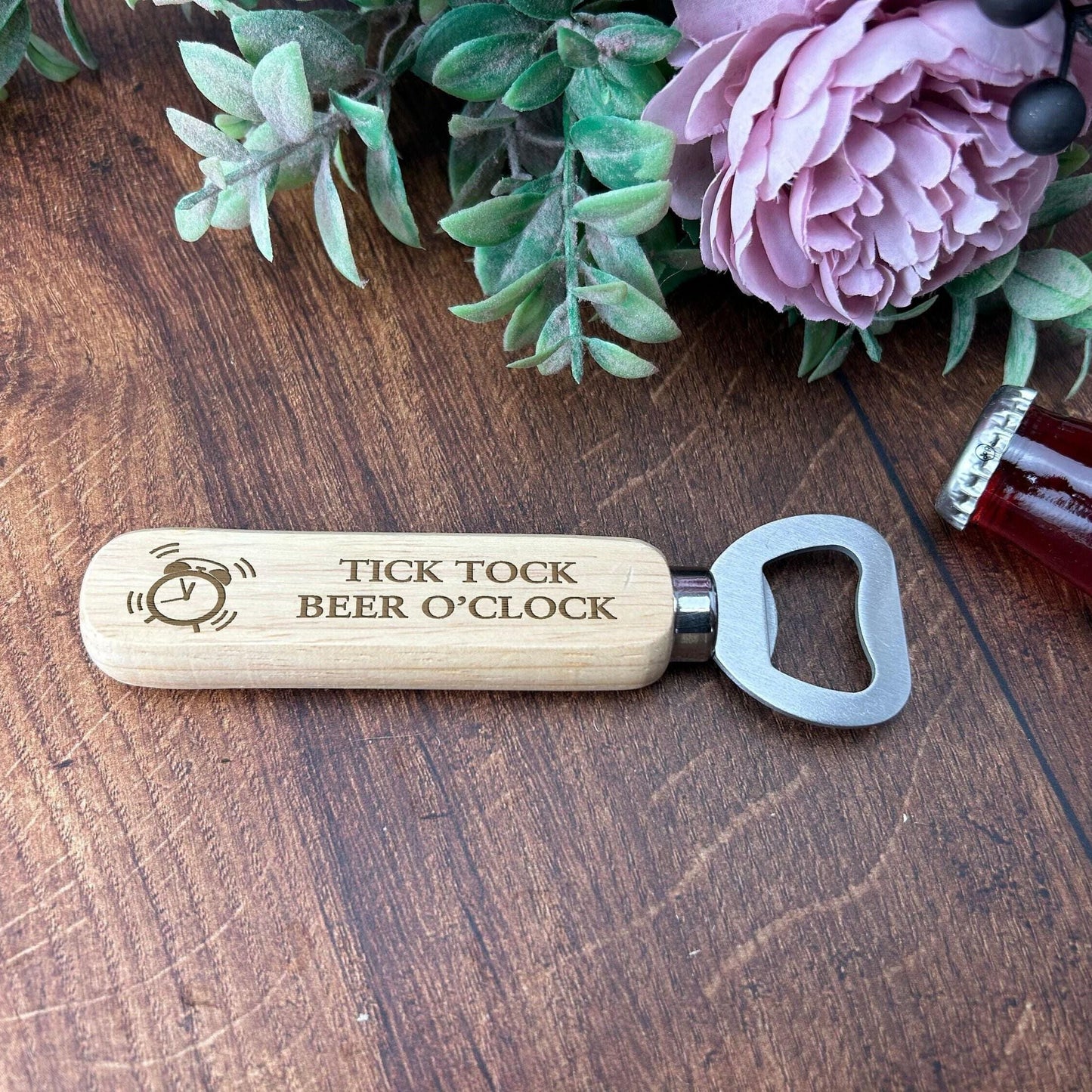 Tick Tock Beer O'clock - Father's Day Bottle Opener - Personalised Gift