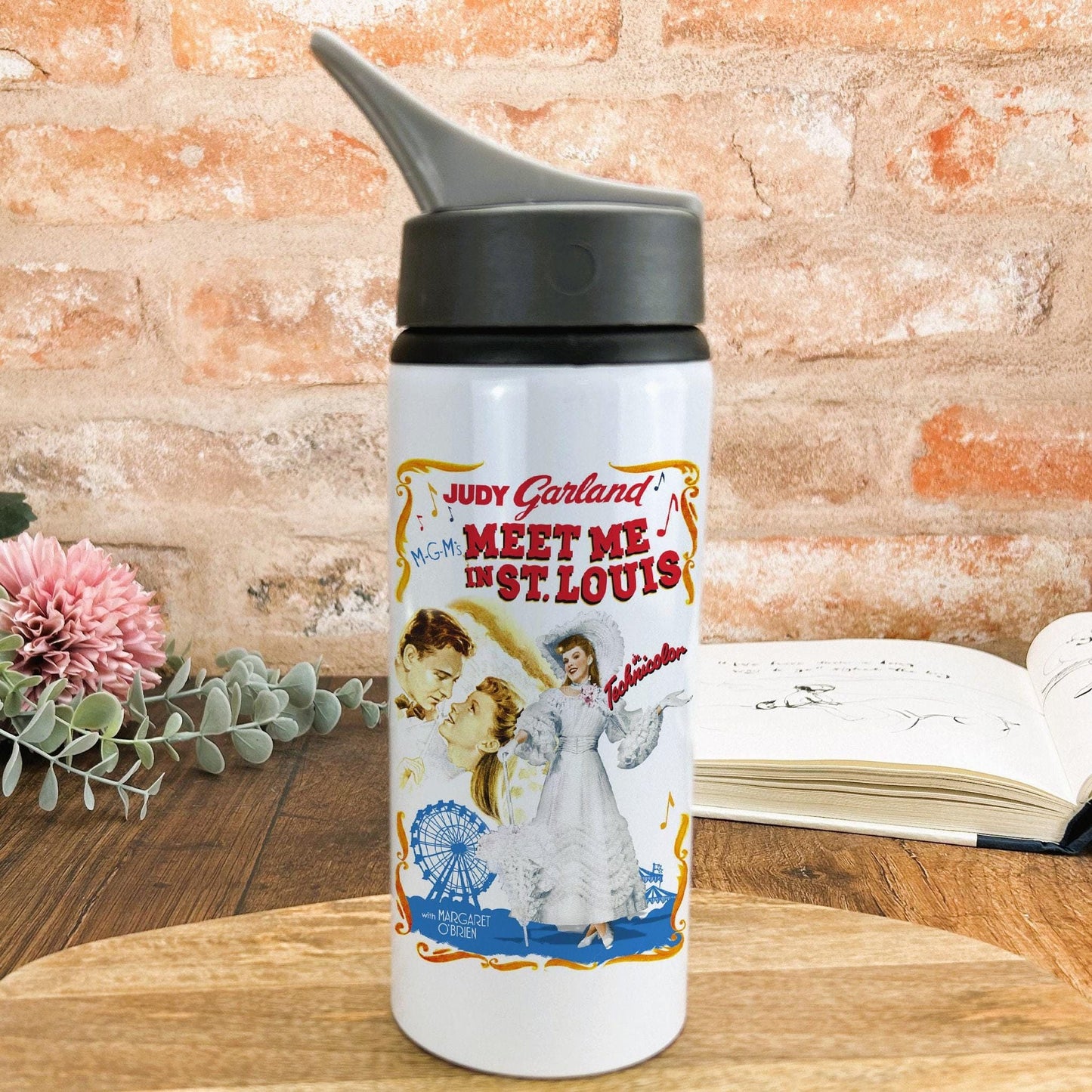 Meet Me In St Louis Judy Garland Retro Movie Poster Water Bottle