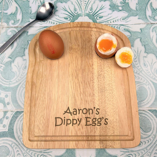 Egg & Soldiers Breakfast Board - Personalised Dippy Eggs Gift