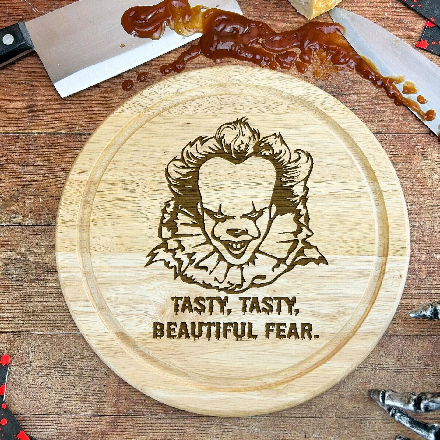 IT Clown Pennywise Horror Movie Chopping Board - Scary Film Fan Chopping Board