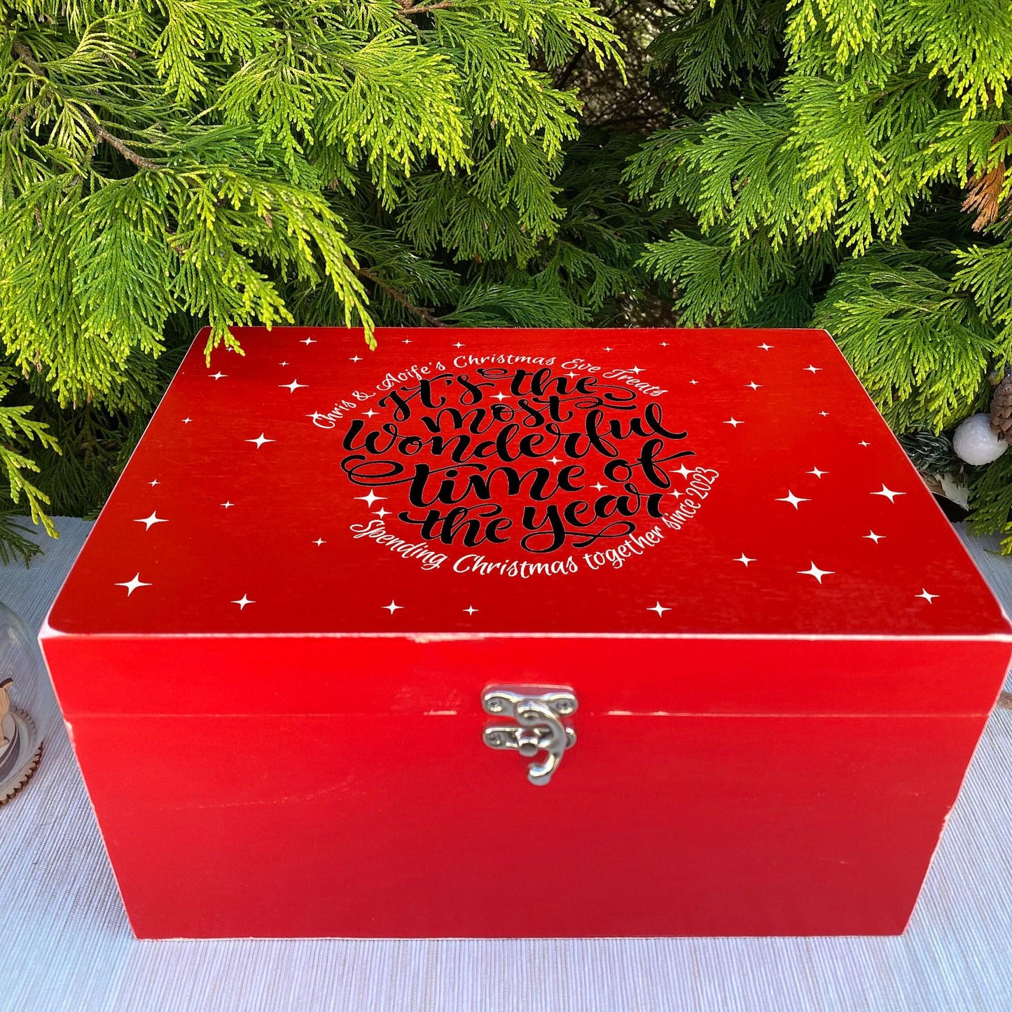 Most Wonderful Time of the Year - Christmas Eve Treats Box - Personalised Gift